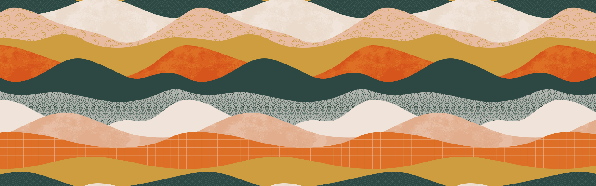 Abstract multicolour waves